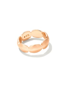 Brooke Band Ring in Rose Gold